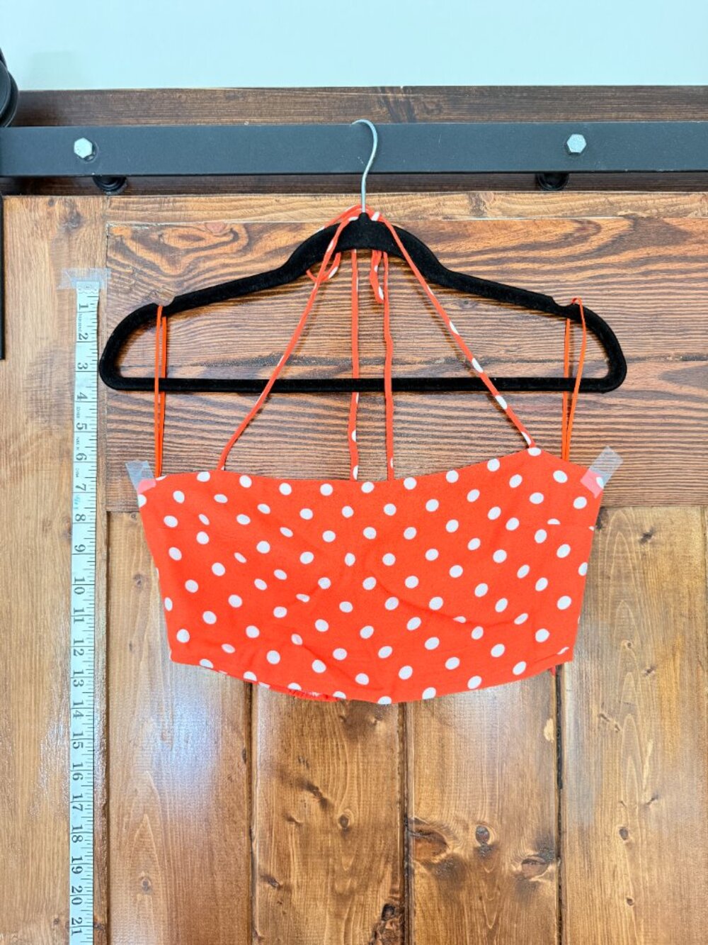 Reformation • Two Piece Set, Orange Polka Dot - Picture 5 of 16